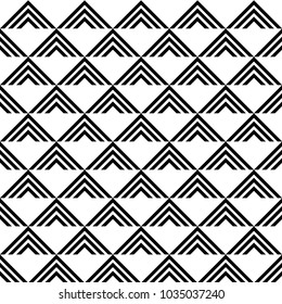 Black and white geometric pattern vector. Luxury and elegant background. 