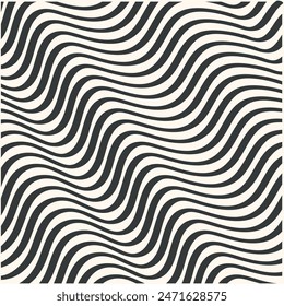 black and white geometric pattern,optica illustration, vector black waves.