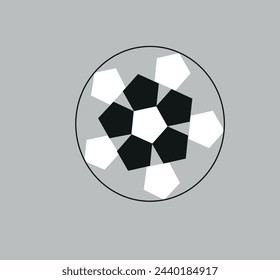 BLACK AND WHITE geometric patterns vector icon