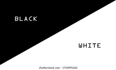 Ilustración vectorial de diseño de afiches geométricos en blanco y negro