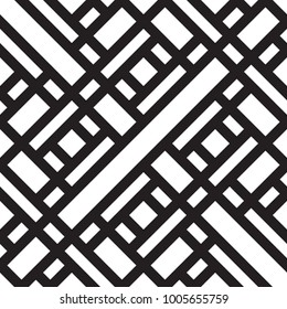 Patrón transparente geométrico en blanco y negro. Sencillo fondo normal. Ilustración del vector 