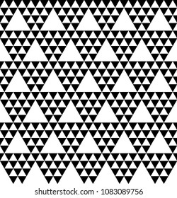 Black and white geometric seamless pattern. Simple regular background. Vector illustration.