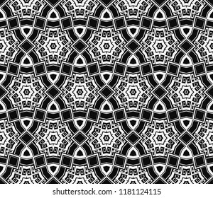 Black and white geometric seamless pattern. Simple regular background.Vector monochrome seamless pattern. Abstract repeat backdrop. Design for decor, prints, textile, furniture, cloth, digital
