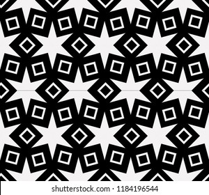 Black and white geometric seamless pattern. Simple regular background.Vector monochrome seamless pattern. Abstract repeat backdrop. Design for decor, prints, textile, furniture, cloth, digital