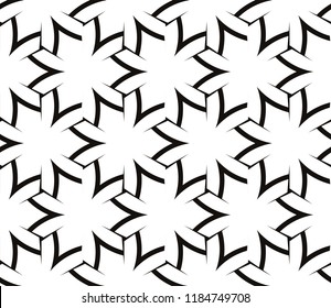 Black and white geometric seamless pattern. Simple regular background.Vector monochrome seamless pattern. Abstract repeat backdrop. Design for decor, prints, textile, furniture, cloth, digital