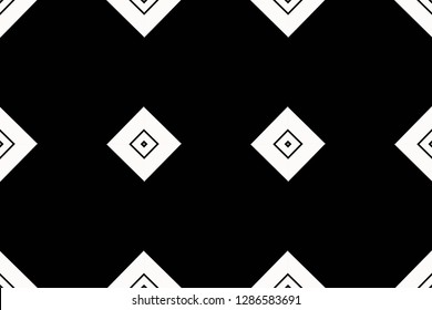 Black and white geometric seamless pattern in modern stylish. for wallpapers, web page background, surface textures, Image for advertising booklets, banners. Vector illustration