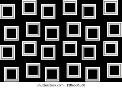 Black and white geometric seamless pattern in modern stylish. for wallpapers, web page background, surface textures, Image for advertising booklets, banners. Vector illustration