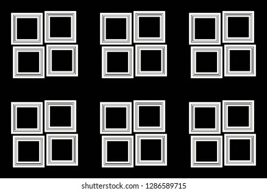 Black and white geometric seamless pattern in modern stylish. for wallpapers, web page background, surface textures, Image for advertising booklets, banners. Vector illustration