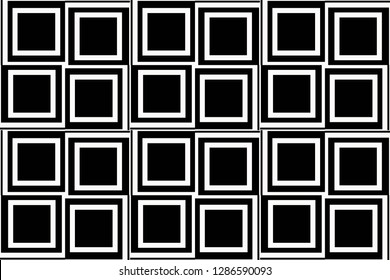 Black and white geometric seamless pattern in modern stylish. for wallpapers, web page background, surface textures, Image for advertising booklets, banners. Vector illustration