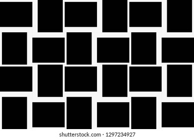 Black and white geometric seamless pattern in modern stylish. Vector luxury abstract background. Vector illustration