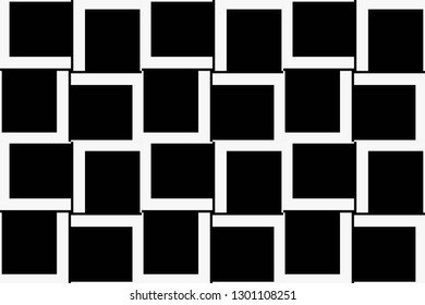 Black and white geometric seamless pattern in modern stylish. Vector luxury abstract background. Vector illustration