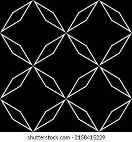Black and White Geometric Seamless Pattern.