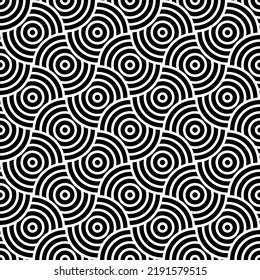 Patrón geométrico sin soldadura en blanco y negro. Fondo normal simple. Ilustración del vector