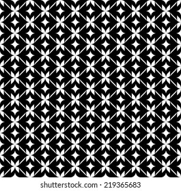 Black and white geometric seamless pattern with line, abstract background, vector, illustration.