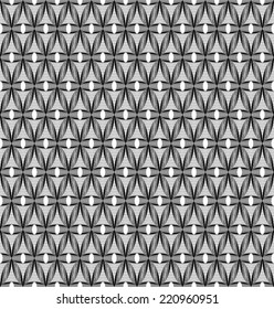 Black and white geometric seamless pattern with line, abstract background, vector, illustration.