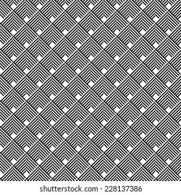 Black and white geometric seamless pattern with line, abstract background, vector, EPS10.