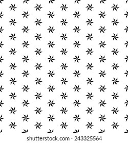 Black and white geometric seamless pattern, abstract background, vector, illustration.