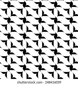 Black and white geometric seamless pattern modern stylish, abstract background, vector, illustration.
