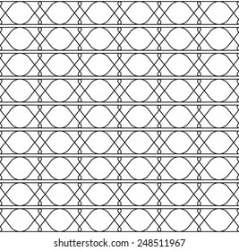 Black and white geometric seamless pattern modern stylish with line, abstract background, vector, illustration.