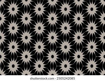 black and white geometric seamless pattern with an abstract background