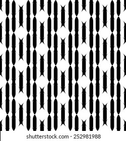 Black and white geometric seamless pattern with stripe, abstract background, vector, illustration.