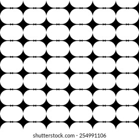 Black and white geometric seamless pattern with arrow head, abstract background, vector, illustration.