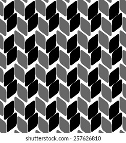 Black and white geometric seamless pattern, abstract background, vector, illustration.