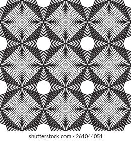 Black and white geometric seamless pattern in modern stylish with line. Abstract background. Vector seamless pattern.