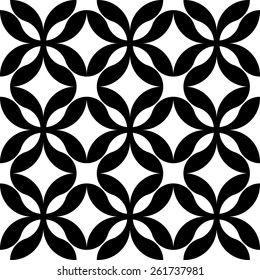 Black and white geometric seamless pattern modern stylish. Abstract background. Vector seamless pattern.