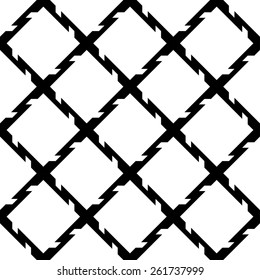 Black and white geometric seamless pattern. Abstract background. Vector seamless pattern.