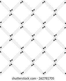 Black and white geometric seamless pattern modern stylish with line and triangle. Abstract background. Vector seamless pattern.