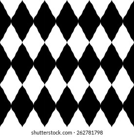 Black and white geometric seamless pattern. Abstract background. Vector seamless pattern.