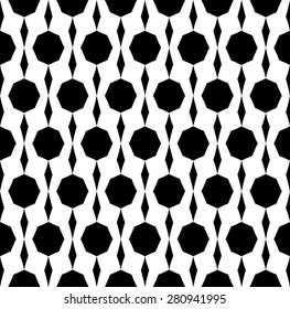 Black and white geometric seamless pattern. Abstract background. Vector seamless pattern.