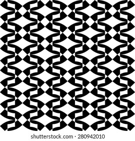 Black and white geometric seamless pattern. Abstract background. Vector seamless pattern.
