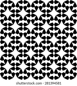 Black and white geometric seamless pattern. Abstract background. Vector seamless pattern.