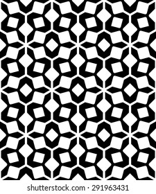 Black and white geometric seamless pattern. Abstract background. Vector seamless pattern.