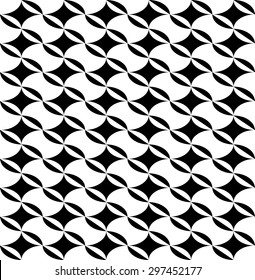 Black and white geometric seamless pattern. Abstract background. Vector seamless pattern.