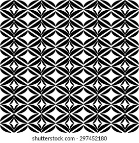 Black and white geometric seamless pattern. Abstract background. Vector seamless pattern.