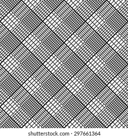 Black and white geometric seamless pattern with line. Abstract background. Vector seamless pattern.