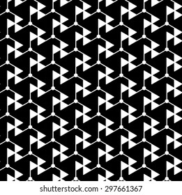 Black and white geometric seamless pattern. Abstract background. Vector seamless pattern.
