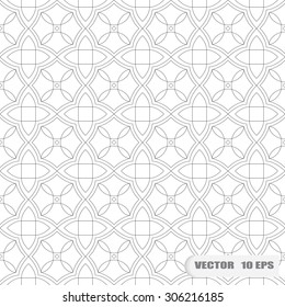 Black and white geometric seamless pattern. Abstract background. Vector seamless pattern.