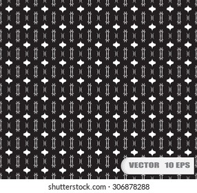 Black and white geometric seamless pattern. Abstract background. Vector seamless pattern.
