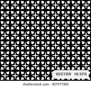 Black and white geometric seamless pattern. Abstract background. Vector seamless pattern.