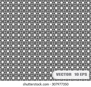 Black and white geometric seamless pattern. Abstract background. Vector seamless pattern.