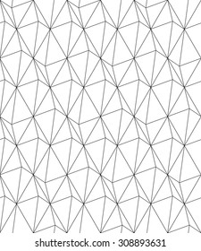 Black and white geometric seamless pattern with line. Abstract background. Vector seamless pattern.