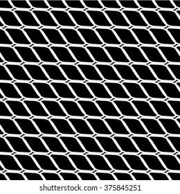 Black and white geometric seamless pattern, abstract background, vector