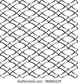 Black and white geometric seamless pattern. Abstract background. Vector seamless pattern.