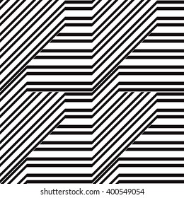 Black and white geometric seamless pattern. Simple regular background. Vector illustration