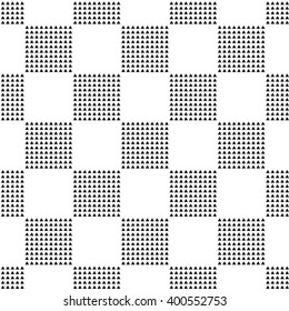 Black and white geometric seamless pattern with triangle, abstract background, vector.