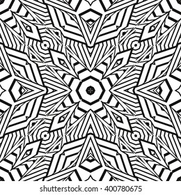 Black and white geometric seamless pattern. Simple regular background. Vector illustration